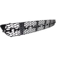 thumbnail image 3 of Bumper Grille Compatible With 2003-2006 Mercedes Benz E320 2005-2006 E500 Front, Center Black, 3 of 3