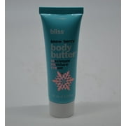 Bliss Snow Berry Body Butter Maximum Moisture Cream 1 Oz Travel Size