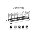 thumbnail image 2 of Organizador De Sartenes Ollas Y Tapas Expandible Gabinete Color Negro, 2 of 4