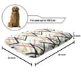 thumbnail image 2 of Abstract Pet Bed, Rhythmic Lines Grid Triangles Postmodern Memphis Style Print on Plain Background, Resistant Pad for Dogs and Cats Cushion with Removable Cover, 24" x 39", Multicolor, by Ambesonne, 2 of 4