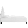 thumbnail image 6 of Modway Gwyneth Tufted Performance Velvet Twin Platform Bed in White, 6 of 10