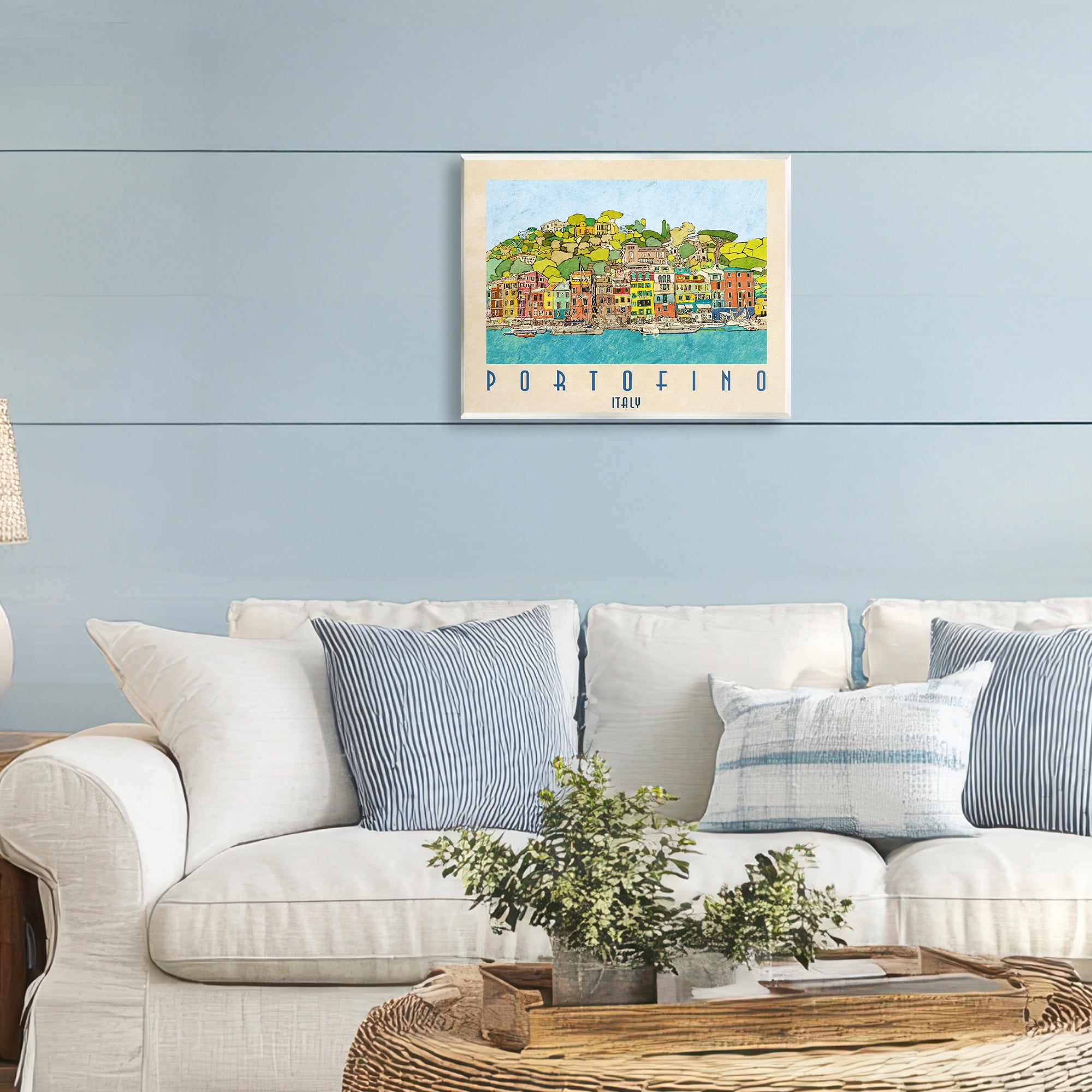 Stupell Industries Portofino Architecture Poster Wall Plaque Art, design by Ynon Mabat