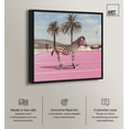 thumbnail image 2 of Zebra Skate Canvas Pop Art Prints by Art Remedy, Black Frame, 30" x 30", 2 of 7