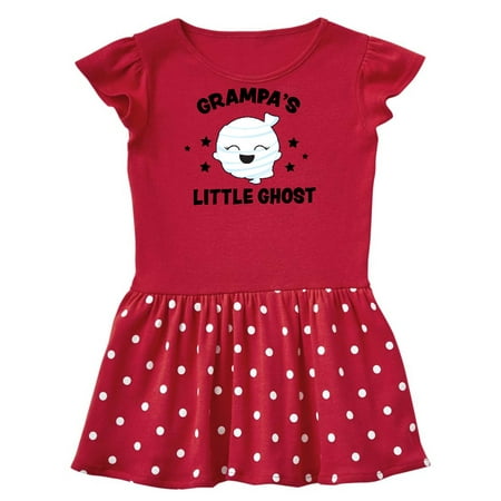

Inktastic Cute Grampa s Little Ghost with Stars Gift Toddler Girl Dress