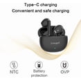 thumbnail image 3 of PYYNA-TWS Earbuds ENC Noise Cancellation Wireless Bluetooth Earphones,Dual Mics in Ear Detection Wireless Headset,Lower Delay 13mm Speaker Headphones. (Black), 3 of 4