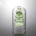 thumbnail image 1 of Empty Glass Reed Diffuser Bottle Refillable Aromatherapy Jars 1pc Glass Bud Vase Fragrance Accessories for Essential Oils, Small Flower Vase Table Centerpieces for Wedding Home Decor (green-D), 1 of 7