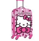 Hello Kitty 20-Inch Hard-Sided Luggage with 4 Spinner Wheels, Lightweight Durable Travel Suitcase, Smooth Rolling, Carry-On Size, Pink