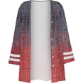 thumbnail image 5 of Cardigan Mignon Mode Femme Manches Trois-Quarts 4/3 Bouton Veste Cardigan Haut Cardigans pour Femmes en Solde, 5 of 5