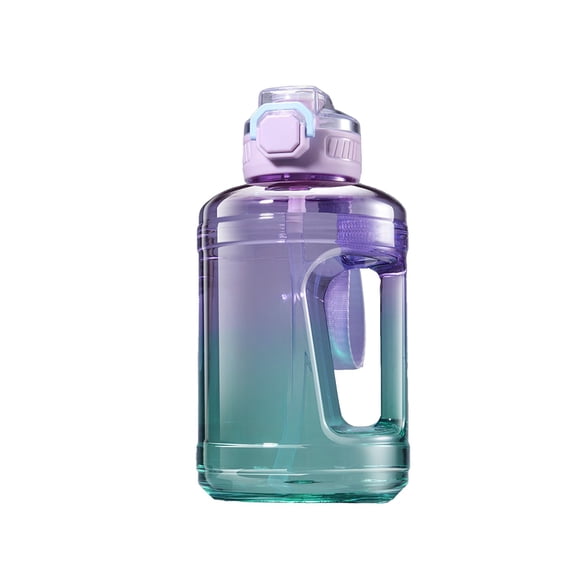 LEHOZIHEQ Water Bottle, 1600Ml Water Bottle With Straw, Summer Sports Design, Ideal For Students, Outdoor Fitness And Daily Drinking