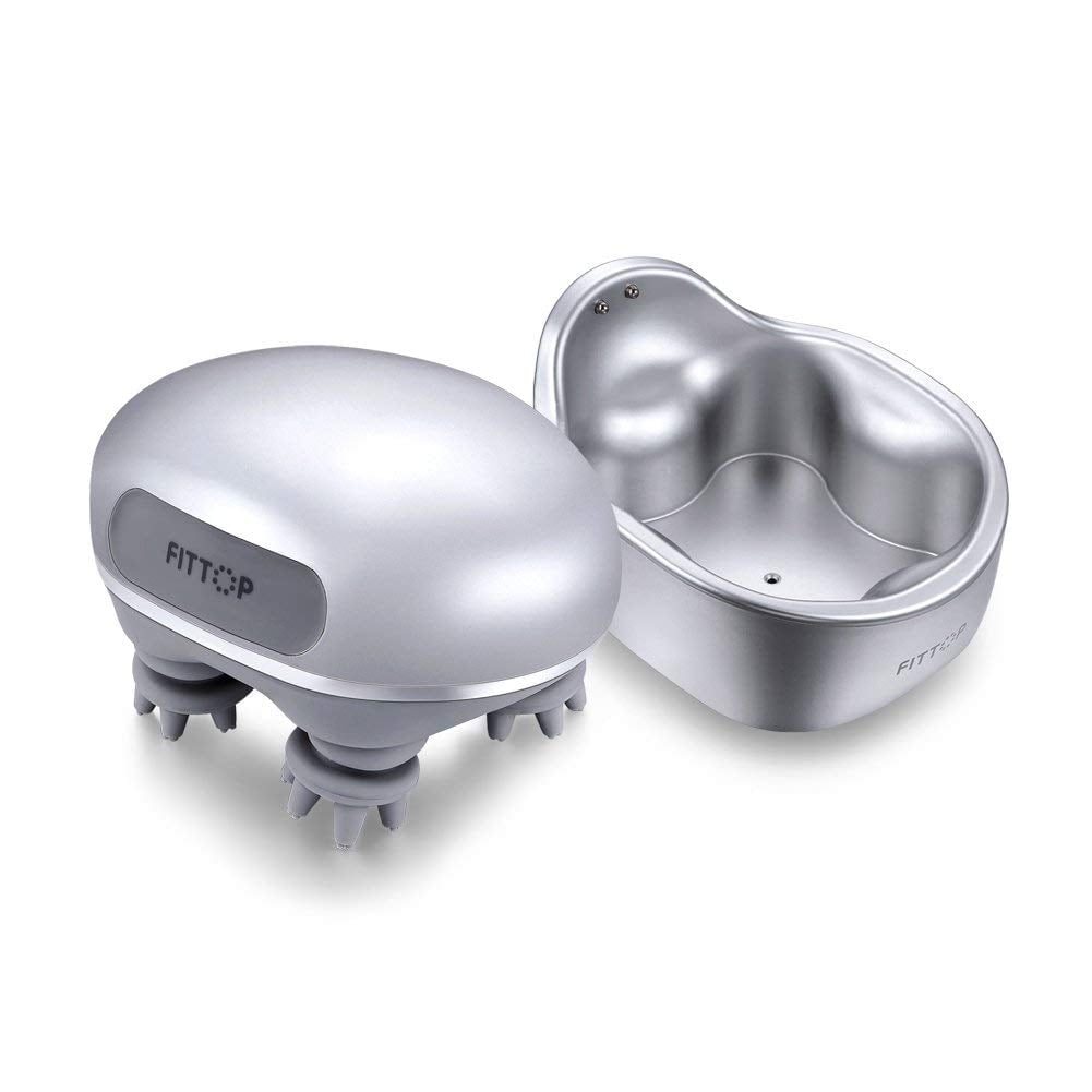 FITTOP Electric Scalp Massager (Silver 