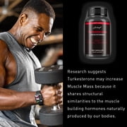Turkesterone Capsules - Increase Muscle Mass, Promote Muscle Recovery, and Improve Athletic Performance - 120 Count