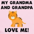 thumbnail image 2 of CafePress - My Grandma And Grandpa Love Me Tiger Body Suit - Long Sleeve Cotton Baby Bodysuit, 2 of 4