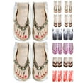 thumbnail image 3 of EnJoCho 2 Pairs 3D Pattern Manicure Print Socks Flip Flop Funny Hidden Running Socks Women Personalized Ankle Socks Mens Funny Crazy Socks, 3 of 5