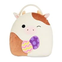 Squishmallows Official 10 inch Ronnie the Brown Cow Treat Pail - Child's Ultra Soft Stuffed Plush Toy