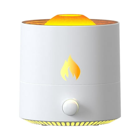 

Jmntiy Aromatherapy Essential Oil Diffusers 320ML Oil Diffuser/Humidifier 2 Mist Modes : Flame And Volcano Waterless Auto Off for Home Office And Spa