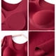 thumbnail image 5 of Blusa térmica de poliéster para mujer, otoño-invierno, color liso, de terciopelo acanalado, muy elástica, con sujetador incorporado y mangas largas., 5 of 9