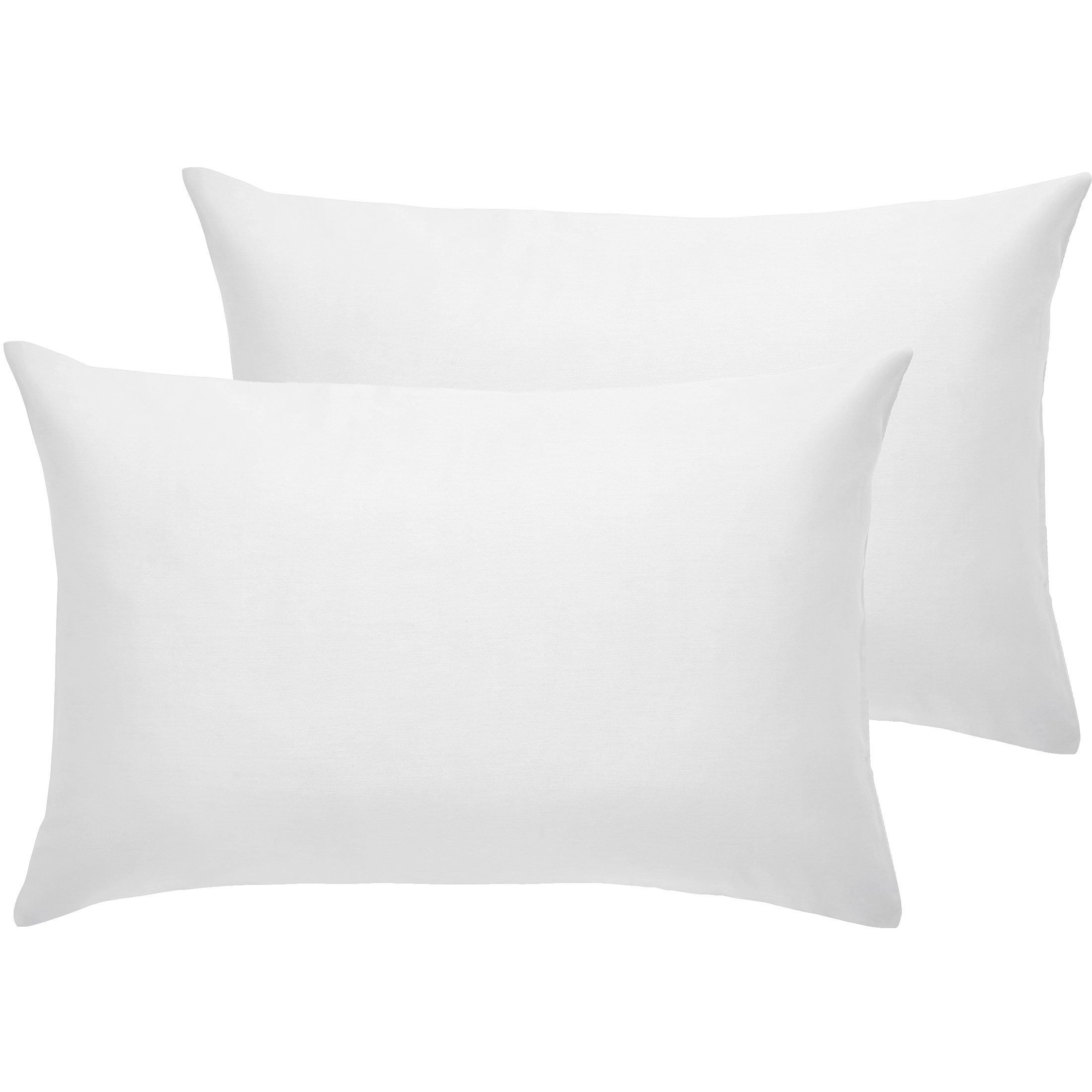 California Design Den 100 Cotton White Pillow Cases Standard Size Set