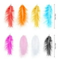 thumbnail image 4 of 400PCS Colored Feathers 4-6in, 8 Colors Ostrich Feathers for DIY Crafts Dream Catcher Art Earrings Carnival Costumes Wedding Holiday Party Decorations, 4 of 7