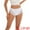 White, variant on DARING DIVA Women's Comfortable Briefs Lace Mid-Waisted Underwear Panties Wine Red L