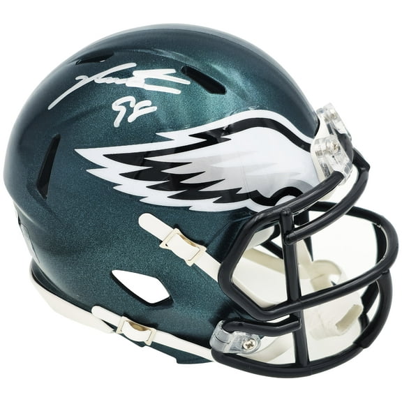 Jalen Carter Autographed Philadelphia Eagles Green Speed Mini Helmet Beckett BAS Witness 229519