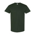 thumbnail image 5 of Gildan Heavy Cotton Crewneck T-Shirt, Short Sleeve Classic Fit Tee for Men, Forest Green, 4XL, 5 of 5