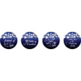 thumbnail image 2 of Darling Souvenir Pack of 190 Pcs Hanukkah Jewish Stickers Candy Chocolate Labels-Dark Blue, 2 of 2