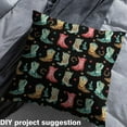 thumbnail image 2 of jejeloiu Western Cowgirl Boots Fabric by the Yard 1 Yard,Retro Fram Horseshoe Home Decor Fabric by the Yard,Colorful Atsrs Sewing Fabric For Girls Kids,Ultra Soft Home Decor, 2 of 6