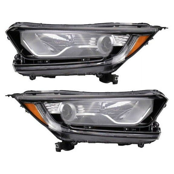 Headlight Assembly Set 2 Piece - Compatible with 2017 - 2022 Honda CR-V 2018 2019 2020 2021