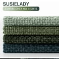 thumbnail image 5 of SUSIELADY Set of 4 Decorative Throw Pillow Covers 20x20 Inch, Soft Chenille Cushion Covers for Couch Sofa Bed, Boho Farmhouse Style for Living Room & Bedroom Decor, Green Forest, 5 of 6