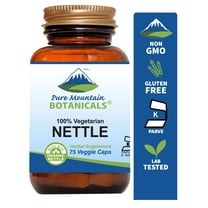 Stinging Nettle Leaf Capsules - 75 Kosher Vegan Caps with 500mg Organic Stinging Nettles Leaf