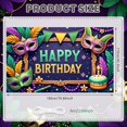 thumbnail image 2 of Colorful Banner Masquerade Mask Birthday Party Display Feather Decor Star Pattern Masquerade Backdrop for Birthday Party Masquerade Ball Photo Shoot, 2 of 9