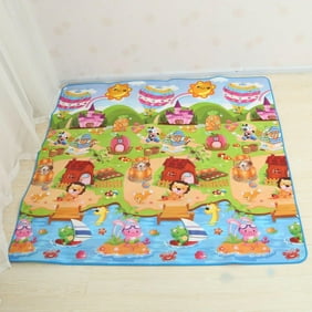 Hape Foldable Play Mat Large Tummy Time Folding Reversible Baby