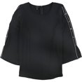 thumbnail image 1 of Blusa Adornada Alfani para Mujer Negro Grande, 1 of 1