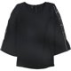 thumbnail image 1 of Alfani Blusa con mangas adornadas para mujer, negro, extragrande, 1 of 1