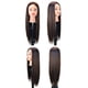 thumbnail image 3 of Pelucas con flequillo para mujer, peluca ondulada suelta, maniquí de práctica para peinar el cabello, cabeza de entrenamiento para pelucas de peluquería., 3 of 3