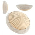 thumbnail image 2 of Oval Long Banneton Brotform Bread Proofing Proving Rattan Basket Bread, 2 of 6