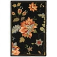 thumbnail image 3 of SAFAVIEH Chelsea Emmet Floral Wool Area Rug, Black, 6' x 9', 3 of 9