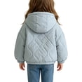 thumbnail image 7 of Mitankcoo Girls Hooded Quilted Jacket Full Zip Padded Coat with Pockets Lightweight Warm Winter Outerwear 1-10Y, 7 of 7
