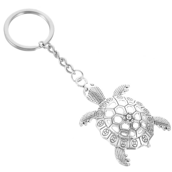 FONWILYO Turtle Shape Keychain Metal 1Set 2.4x1.6in