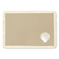 Homewear Coastal Stamped Icon, 4 Piece Placemat Set, Natural