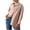 Khaki, variant on Business Casual Tops for Women Turndown Collar Shirts Split Back Buttons Tops Loose Work Office Shirts