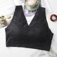 thumbnail image 4 of Lilgiuy Women Lace V-neck Wire Free Sports Underwear Yoga Running Bra，Black，12 Winter Dresses for 2022, 4 of 4