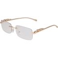 thumbnail image 1 of GFDYREE Rimless Oversized Sunglasses for Women Men Rectangular Frameless Fashion Shades, 1 of 7
