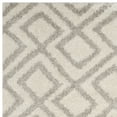 thumbnail image 4 of SAFAVIEH Arizona Briella Geometric Shag Area Rug, Ivory/Beige, 10' x 14', 4 of 7