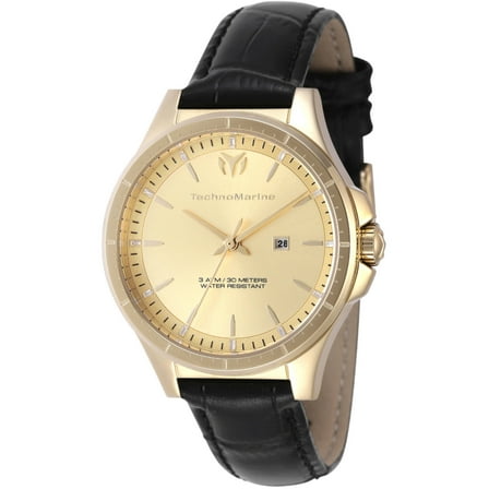Technomarine TM-822045 Women's MoonSun Quartz Gold Tone Dial Watch