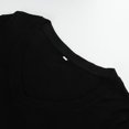 thumbnail image 3 of GHSDFBB Women's Long Sleeve V Neck Crop Top Ribbed Knit Slim Fitted Basic T-Shirts, 3 of 7