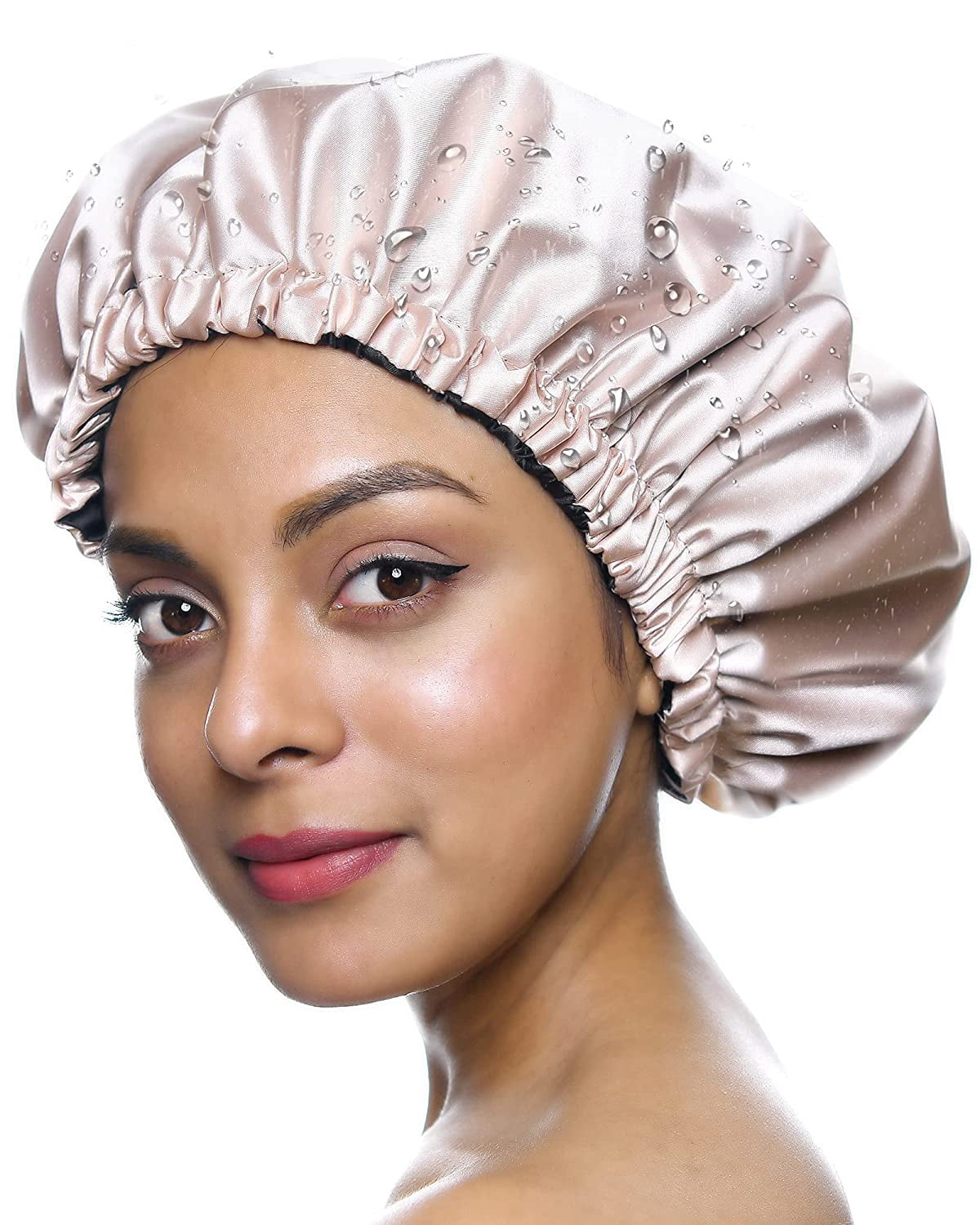 Hair Satin Bonnet Shower Cap 