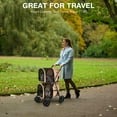 thumbnail image 4 of Gymax 4-in-1 Double Pet Stroller w/ Detachable Carrier Travel Carriage for Cats Beige, 4 of 9