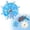 Sky Blue, variant on Bird Mirror Toys for Cage Parakeet Rotating Sound Wheel Toy,Budgie Training Colorful Interactive Chew Toys for Canaries Lovebirds Conures Cockatiels.