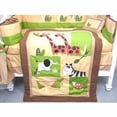 thumbnail image 2 of SoHo Crib Bedding Set for Baby Nursery, Safari Jungle Animals, 9 Pieces, 2 of 6